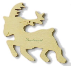 Renifer ozdoba świąteczna decoupage decodrew. Ozdoby świąteczne produkcja wycinanek ze sklejki Decodrew.