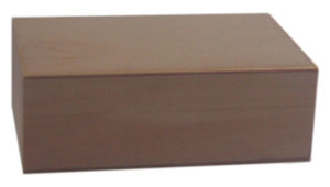 Pudełko drewniane zamykane surowe decoupage.