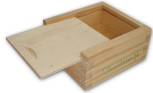 Reklama pudełko drewno pendrive