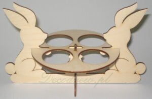 Dekoracje wielkanocne wycinanki ze sklejki. Dekoracja wielkanocna zajaczki stojak. ornament wielkanocny, ramki wielkanocne, szablony świąteczne, ozdoby świąteczne laserowe, świąteczne wycinanki, ozdoby świąteczne laserowe,dekoracje ze sklejki,ozdoby ze sklejki,ozdoby ze sklejki producent,szablony ze sklejki,