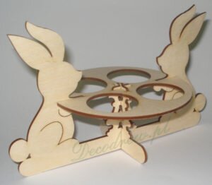 Drewnainy stojak na jajka. Ozdoba wielkanoca drewniana zajączki dekoracje wielkanocne ze sklejki, wielkanocne wycinanki, szablony świąteczne, ornamenty świąteczne, laserowe ozdoby świąteczne, szablony świąteczne,elementy ze sklejki,ozdoby ze sklejki drewnianej,producent wyrobów ze sklejki,sklejka drewniana,